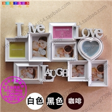 龙博家饰相框韩式装饰相架挂墙创意组合8画框连体照片墙欧式时尚