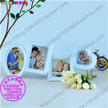 龙博家饰创意欧式组合连体相框批发婚纱影楼家居礼品4孔挂墙