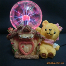 新款4寸超级可爱小熊魔灯离子球闪电球送礼生日（厂家直供）