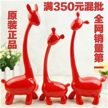 原装正品三口之家鹿树脂工艺品装饰品树脂摆件创意结婚礼物
