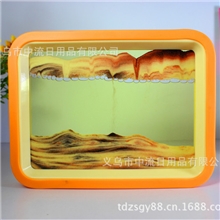 【厂家直销】礼品工艺画精品创意3D动景流沙画工艺品黑白橘