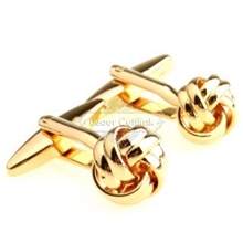 【袖扣厂家麻花袖扣】金色麻花绳结袖扣AE6750袖扣现货混批
