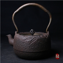 正和堂铁壶烧茶具铸铁生铁仿古茶壶岩肌叶纹厂家批发茶具