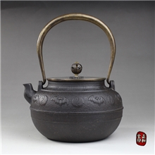正和堂铁壶蝠面纹铸铁生铁茶壶南部厂家批发仿古茶道具烧茶