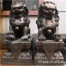 辉业铜器1.5米北京狮黄铜门狮铜器动物工艺品青铜器