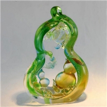 优质供应古法琉璃大富大贵商务办公礼品家居装饰品