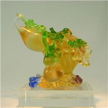 批发古法琉璃福禄双全葫芦摆件祝寿生日礼物家居饰品摆件