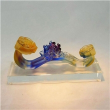 销售古法琉璃工艺礼品富贵如意摆件祝寿礼物家居装饰品