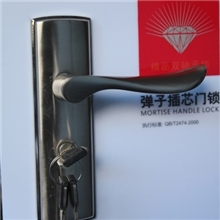 配制:单舌锁芯单舌锁体亮镍拉丝