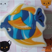 供应环保造型橡皮擦鱼形橡皮热转印橡皮