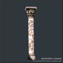 供应石材雕刻异形,罗马柱,龙柱,室内装饰品花盆柱,柱子