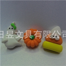 稻草人/南瓜/笑脸南瓜3D立体多色组合造型稻草人系列橡皮擦