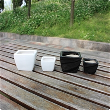 四方梯形陶瓷小花盆，小花盆，花盆，迷你小盆景