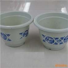 批发塑料花盆仿青花瓷花盆180X150花盆小花盆