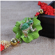 新款挂饰汽车挂饰荷叶青蛙挂件汽车饰品批发直销