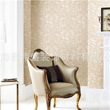 上海君伟盛壁纸美式素雅花朵厅卧室背景墙纸无妨纸壁纸810401