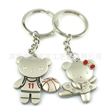 批发促销金属合金钥匙扣情侣钥匙扣卡通人物钥匙链促销礼品