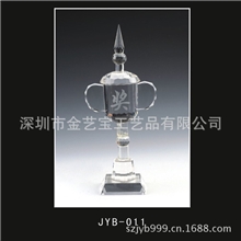 供应批发水晶奖杯创意水晶奖牌个性奖杯定做玻璃奖杯制作奖杯