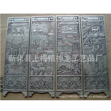 创意工艺品白铜镀银仿古屏风批发文豪唯美收藏家居工艺礼品