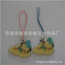 供应：铁质入色手机吊饰合金填色挂件饰品挂件手机挂件