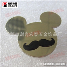 定做：箱包五金小胡子logo商标现模供应米奇五金