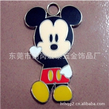 厂家直销金属吊牌彩绘仿珐琅工艺品牌迪斯尼挂件