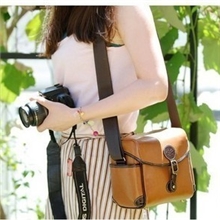 韩版佳能尼康英伦风防水单反相机包|数码摄像包|复古斜挎微单包