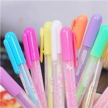 布兰迪水粉笔DIY相册彩色笔黑卡纸专用糖果色荧光笔12色