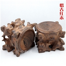 玉器红木雕奇石底座工艺品摆件茶壶底座圆形底座摆放架底座