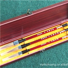 厂家直销文房四宝极品狼王礼品套装三支装狼毫毛笔