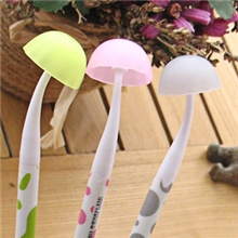 品悦特价可爱淡雅淑女娇羞蘑菇造型中性笔韩国创意可爱文具9克