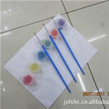 厂家直销塑料杆勾线笔DIY儿童画笔美术画笔彩色画笔平头画笔