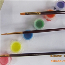 厂家直销3毫升6连体凹盖透光颜料数字画丙烯颜料丙烯水彩颜料