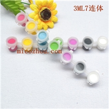 安全无毒优质环保颜料厂家直销3ML7连体丙烯颜料美术颜料