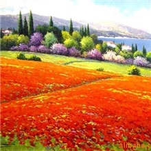 供应油画金色的郊外价格优惠质量保证