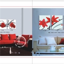 供应上海画龙无框画装饰家居无框画红花吟质量保证，价格优惠