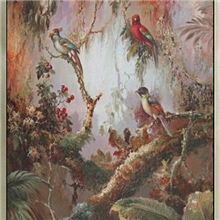 花鸟类装饰画、古典装饰画、金箔漆画