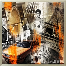 箔金画、金箔装饰画、金箔工艺画批发