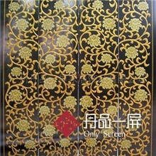 漆画刻漆工艺中式后现代主义屏风