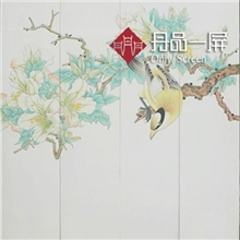 纯手工漆画工艺屏风