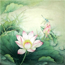 供应装饰画立体漆画荷舞