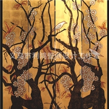 供应装饰画漆画金箔画