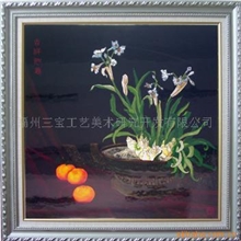 供应脱胎漆器工艺品：磨漆画&mdash;吉祥如意