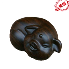 木质工艺品第一手货源高级工艺品礼品黑檀幸福小猪可爱猪