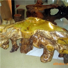 广西源野批发供应实木根雕艺术茶几A--110629--01