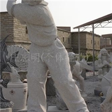 供应批发石雕小孩打高尔夫球人物