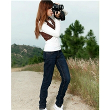 春夏热销品新款女装经典中腰小直筒修身牛仔裤女士全年抄底价