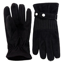 LIHOMME换季清仓冬季抗风时尚保暖分指手男士手套边色