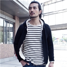 LIHOMME羊羔绒内胆新款秋冬男士带帽加厚羊毛开衫毛衣倚歌