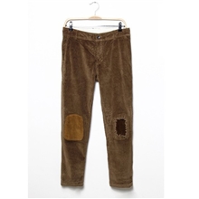 【象元家】男士休闲长裤韩版补丁做旧灯芯绒休闲裤日系男装锥形